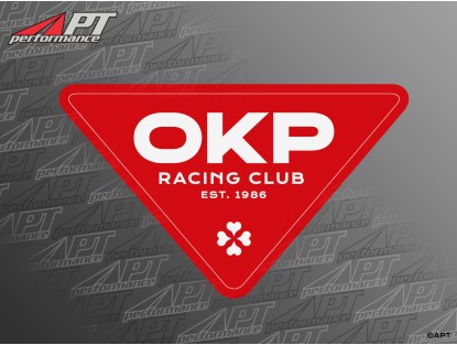Sticker OKP RACING CLUB  200 x 115mm RED