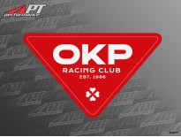 Sticker OKP RACING CLUB  200 x 115mm RED