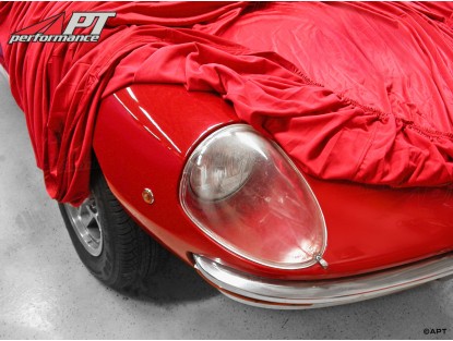 Car Cover Deluxe Satin Red M with Bag / Alfa Milano Logo