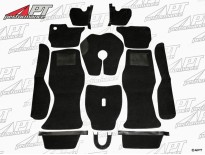 Carpet set black Bertone GTV (hanging pedals)