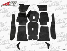 Carpet set black Giulia Super (hanging pedals)