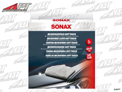 Sonax Microfibre Cloth soft touch (set of 3)
