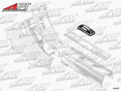 Rubber boot hand brake lever Bertone 1750 GTV