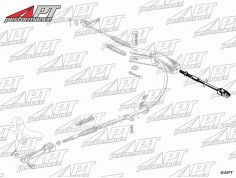 Handbrake cable short left 2000 / 2600 2