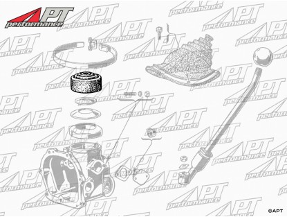 Gear lever rubber boot small 750 / 101 Giulietta 1. Series