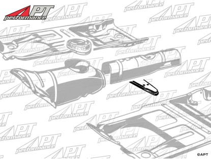 Driveshaft tunnel connecting plate Alfa 105 / 115 Models