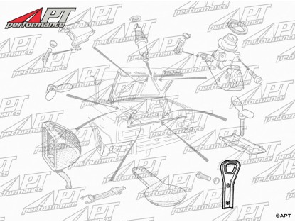 Hook for rear trunk lock 1300 - 1600 Giulia Super NOS