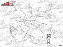 Hook for rear trunk lock 1300 - 1600 Giulia Super NOS