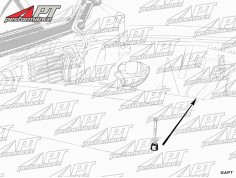 Set (2) bonnet rubber stop hinges GT Bertone 1. Series 2