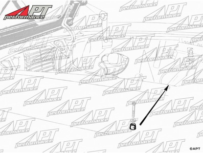 Set (2) bonnet rubber stop hinges GT Bertone 1. Series