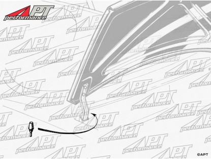 Set (2) Rubber stop hinges rear trunk / bonnet GT / Spider