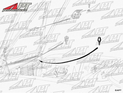 Set (2) Rubber stop hinges rear trunk / bonnet GT / Spider