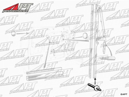 Front triangle window adjusting bolt Bertone