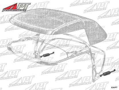 Soft top frame spring Duetto Spider 1966 - 69