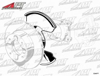 Front brake backplate left 1300 - 1600cc 105 / 115