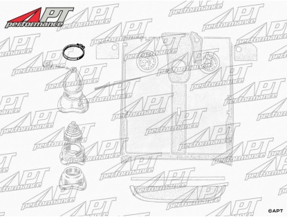 Gear gaiter chrome ring GT Junior & Giulia