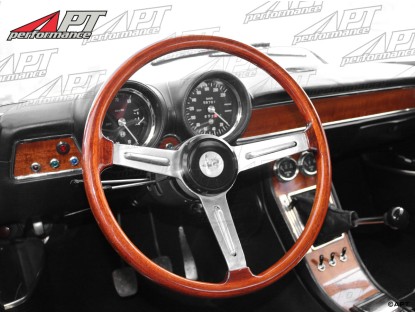 Central chrome frame for wood on dashboard GT Bertone