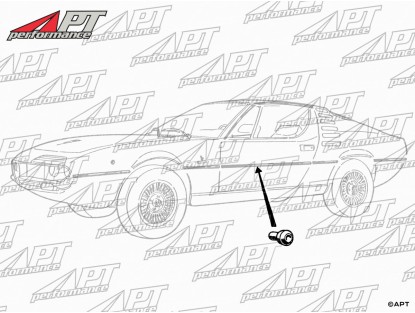 Clip spring for sill rims Alfa Romeo Montreal