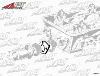 Fuel pump housing spacer on cylinder head 750 Giulietta