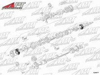 Transmission bearing main shaft front / centre / rear 1900