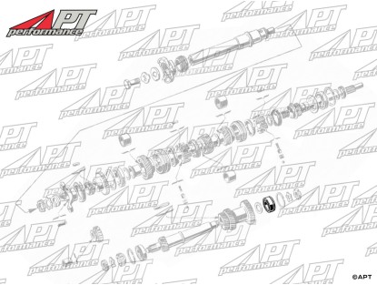 Transmission bearing front layshaft Alfa 1900