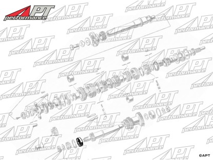 Transmission bearing centre / rear layshaft Alfa 1900