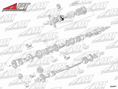 Transmission bearing rear main shaft Alfa 1900 (5-gear)