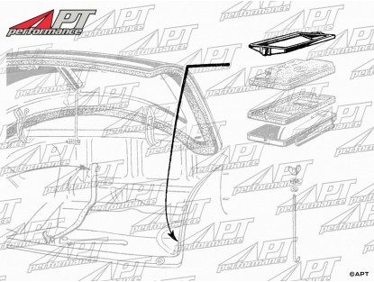 Battery support  frame upper  750 / 101 Giulietta / Giulia