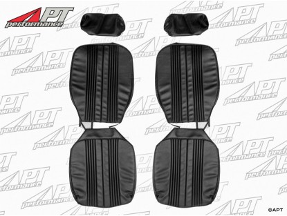 Set (2) Seat covers Giulia Super Nuova scay black