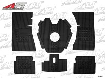 Rubber mat set (6) black GT Bertone hanging pedals
