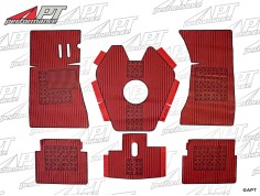 Rubber mat set (6) red GT Bertone standing pedals