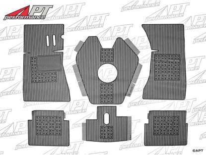 Rubber mat set (6) grey GT Bertone standing pedals