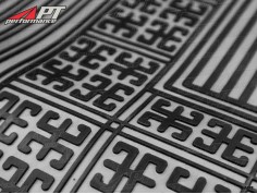 Rubber mat set (6) grey GT Bertone standing pedals 2