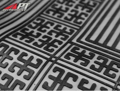 Rubber mat set (6) grey GT Bertone standing pedals