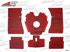 Rubber mat set (6) red GT Bertone hanging pedals