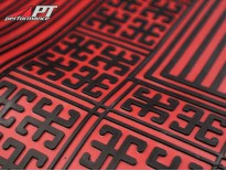 Rubber mat set (6) red GT Bertone hanging pedals