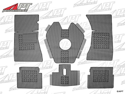 Rubber mat set (6) grey GT Bertone hanging pedals