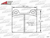 Brake pads front Sport 1750 / 2000 Pagid  RSH3