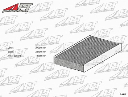 Interior filter Alfa 166 active carbon / Maserati 3200 / 4200