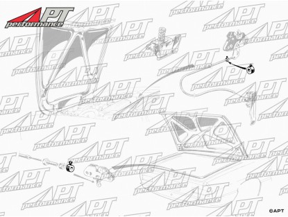 Clamp fastening for trunk / boot opener 105 Spider / GT