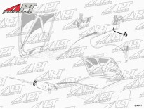 Clamp fastening for trunk / boot opener 105 Spider / GT