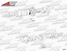 Gearbox synchro limiting strip 1. Gear 105 + A + GL + 75 2