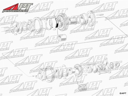 Gearbox synchro limiting strip 1. Gear 105 + A + GL + 75