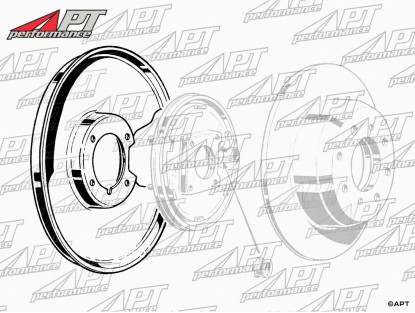 Brake disc cover rear right or left 105 - models