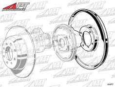 Front brake backplate left 1750 - 2000cc 105 / 115 2