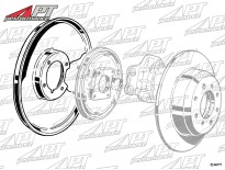Front brake backplate right 1750 - 2000cc 105 / 115