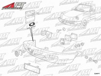 Rubber bracket for front / rear bumpers Spider 1990 - 93