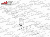Rubber bracket for front / rear bumpers Spider 1990 - 93