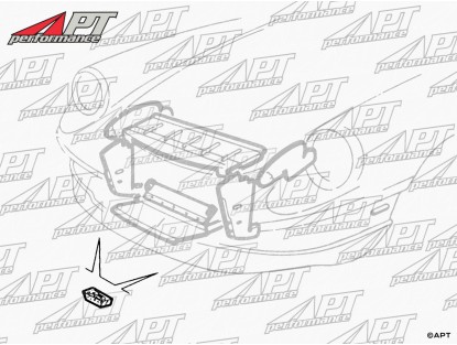 Front panel / bumper rubber spacer 1600 - 2000 Spider