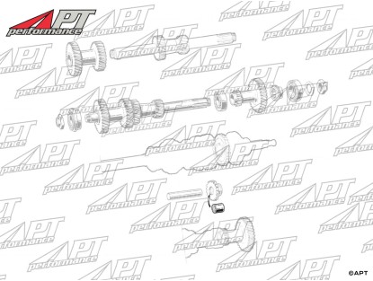 Gearbox bushing reverse speed 1300 - 2000 105